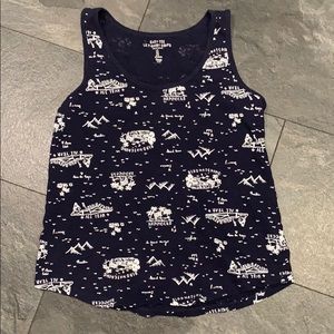 Summer print tank top